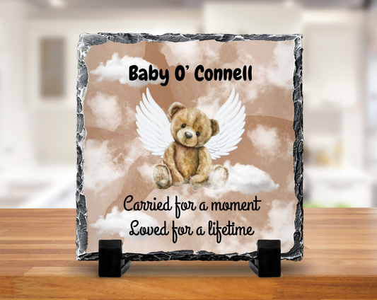 Miscarriage memorial slate - neutral
