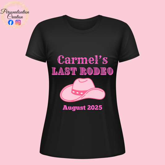 Las rodeo hen party tshirts