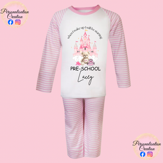 Starting pre-school/big school princess castle pjs