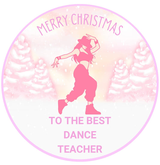 Hip hop dance teacher sweet tub label