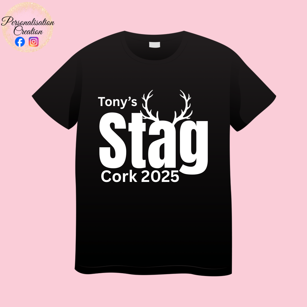 Stag party deer antlers tshirt