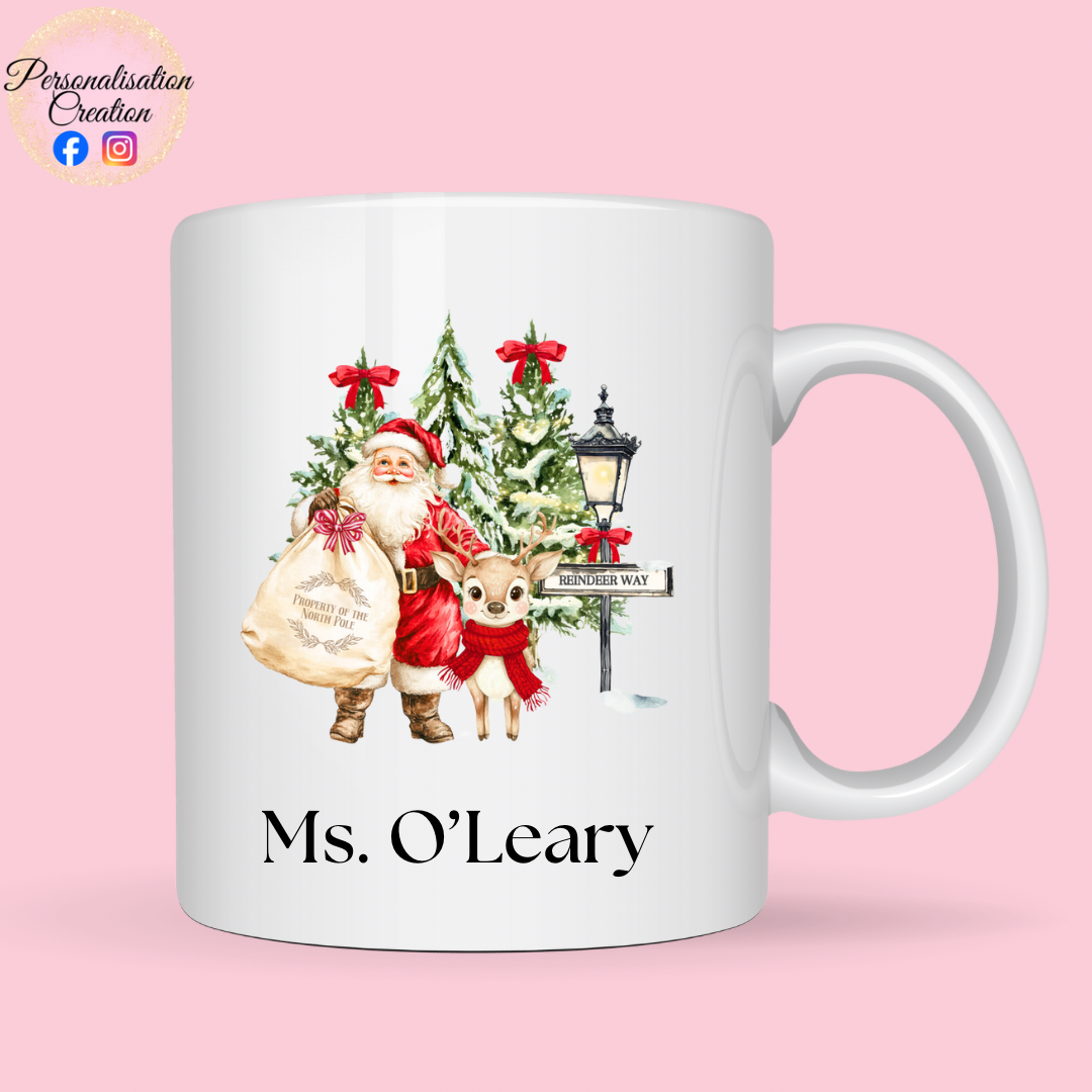 Santa’s favourite teacher mug with matching gift box