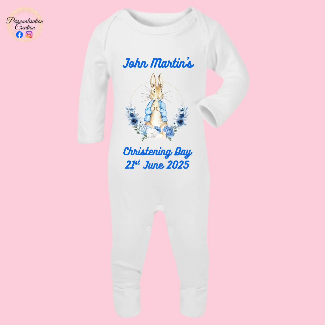 Bunny christening bundle