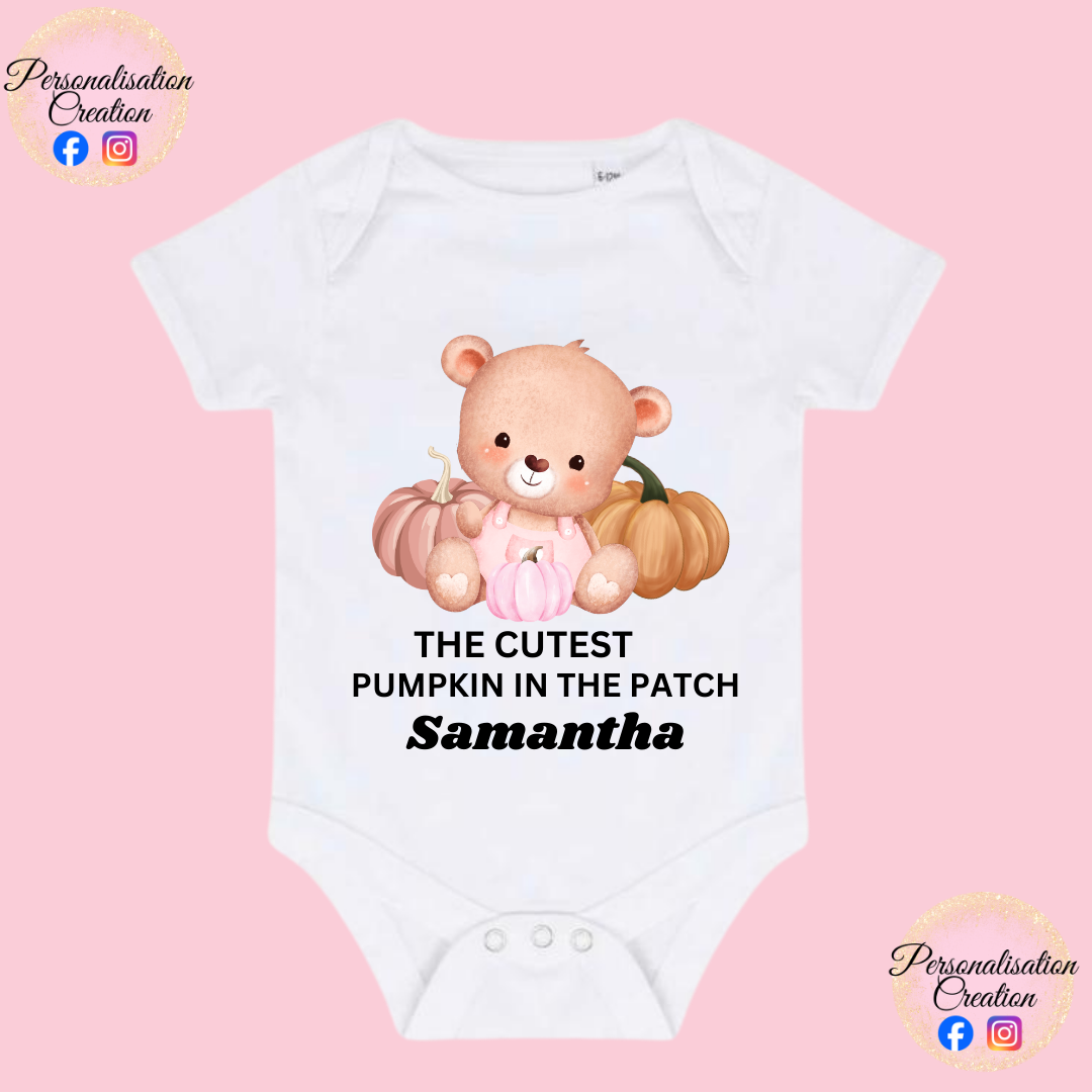 Cutest pumpkin baby vest