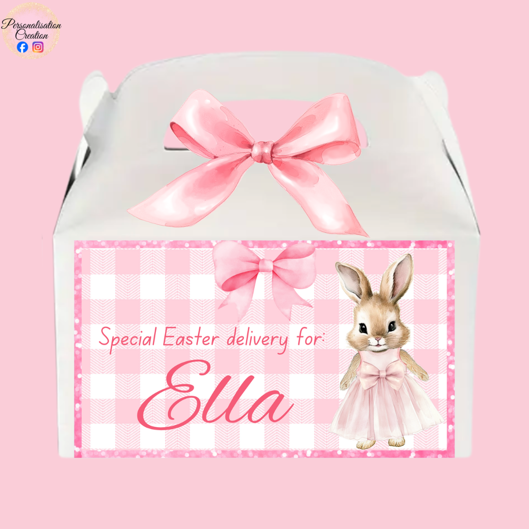 Small pink easter gift box