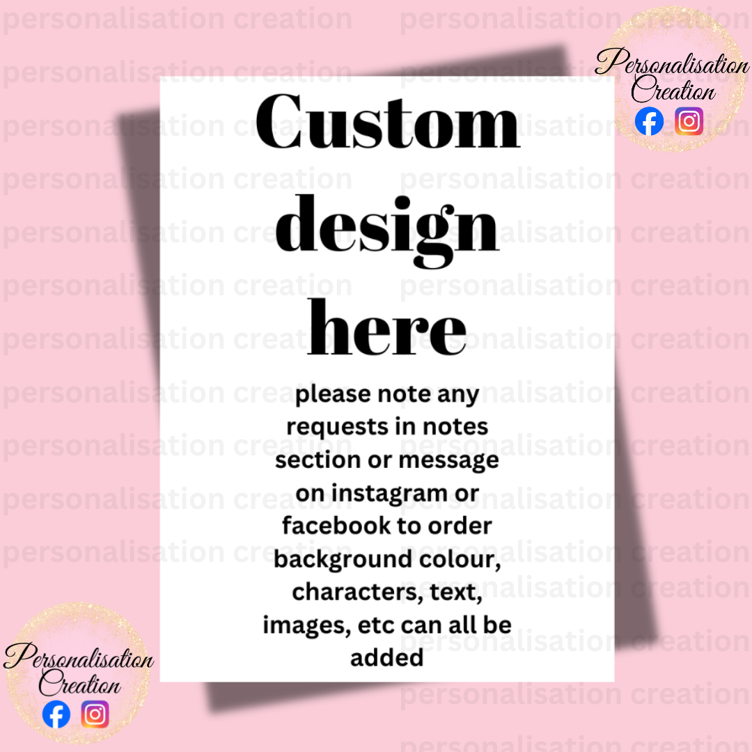 Custom design bedroom door sign