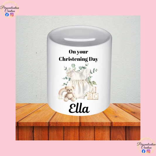 Girls christening money box