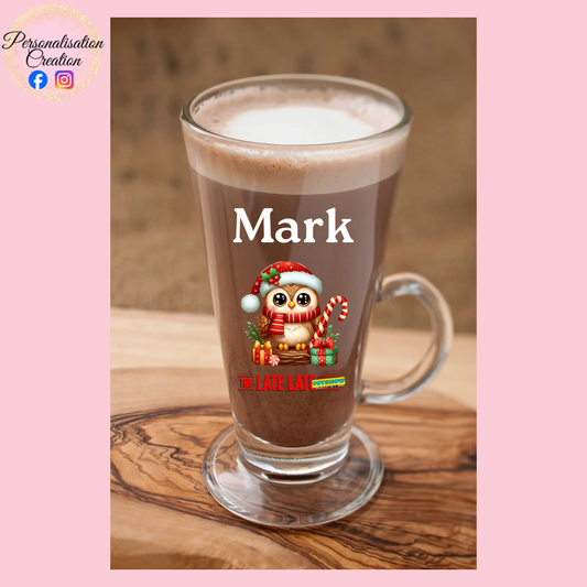 Toy show hot chocolate glass