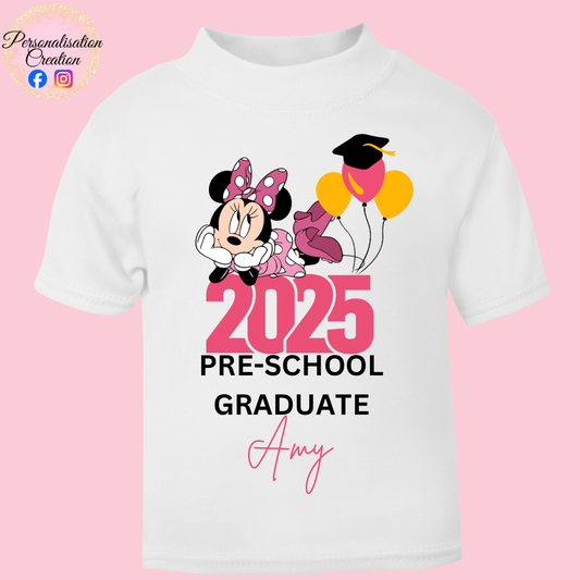 Character preschool graduation tshirt