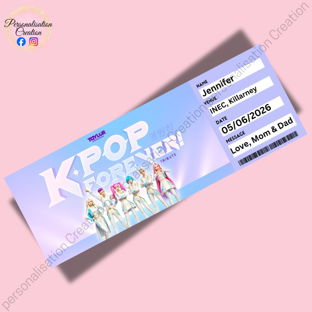 Kpop forever concert ticket