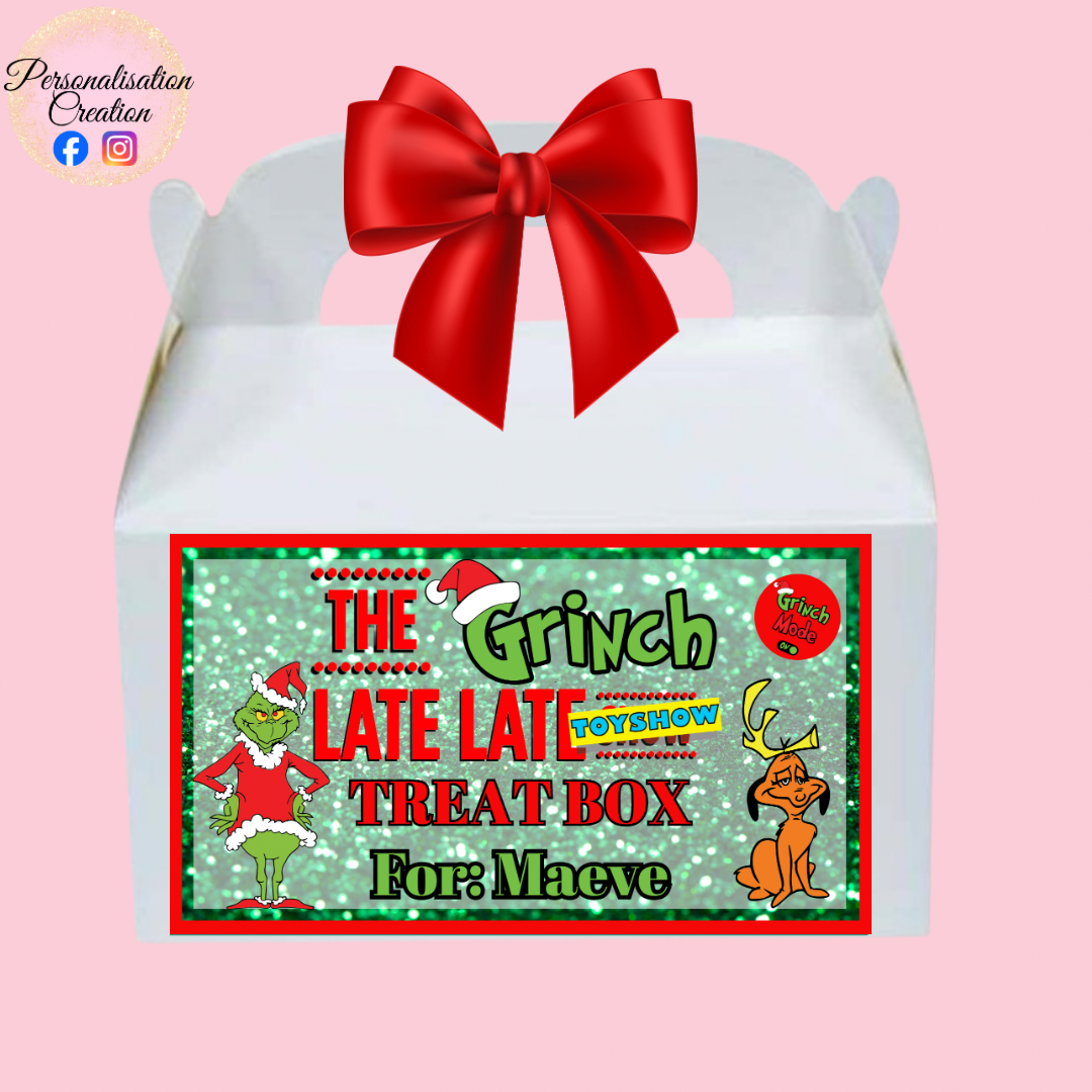 Small grinch toy show box - empty